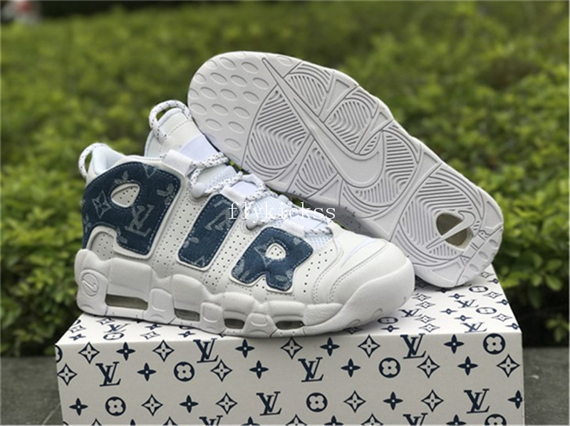 Nike Air More Uptempo 96 White Blue